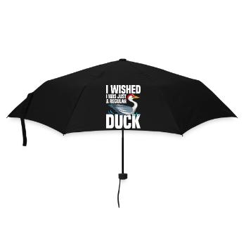 Kanadakranich | Kanadischer Kranich Vogel Geschenk - Regenschirm (klein) - Schwarz - Vorne