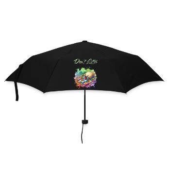 Anti-littering-slogan - Don't Litter - Regenschirm (klein) - Schwarz - Vorne
