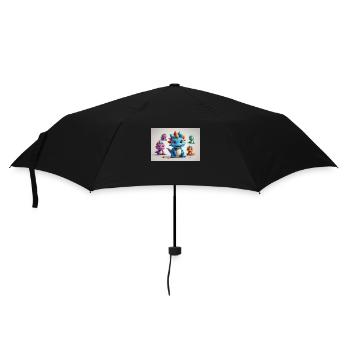 Monster 8 - Regenschirm (klein) - Schwarz - Vorne