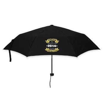 Jahrgang 2014 10 Jahre perfekt gereift - Regenschirm (klein) - Schwarz - Vorne