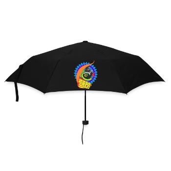 Karneval - Regenschirm (klein) - Schwarz - Vorne