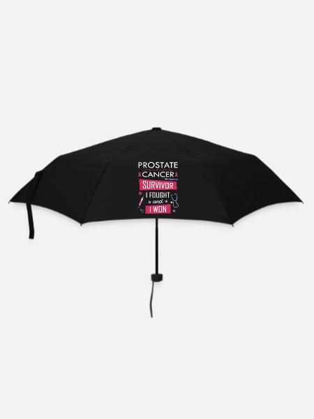 Prostate cancer survivor, I fought and I won - Umbrella (small) - black