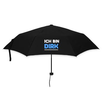 Dirk Name Spruch für stolze Dirks - Regenschirm (klein) - Schwarz - Vorne
