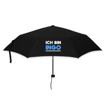 Ingo Name Spruch für stolze Ingos - Regenschirm (klein) - Schwarz - Vorne