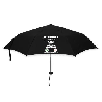 le hockey m'appelle...il faut que j'y aille ! - Parapluie standard - noir - Devant