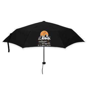 La Montagne M'appelle et Je Dois Y Aller - Parapluie standard - noir - Devant