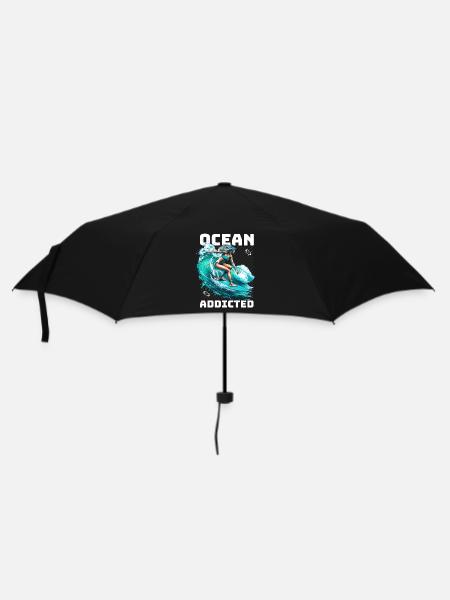 Ocean Addicted Surfing - Umbrella (small) - black