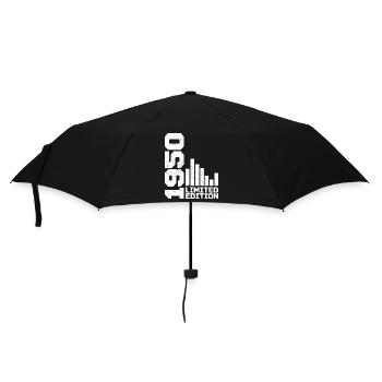 Vintage 1950 Geburtstagsgeschenk 1950 Baujahr 1950 - Regenschirm (klein) - Schwarz - Vorne