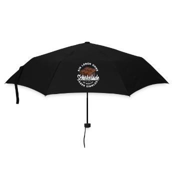 Ein Leben ohne Schokolade ist möglich aber sinnlos - Regenschirm (klein) - Schwarz - Vorne