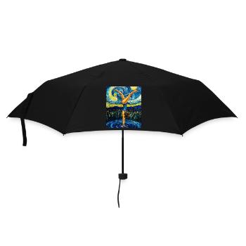 Van Gogh Gymnastik Mädchen Turnerin - Regenschirm (klein) - Schwarz - Vorne