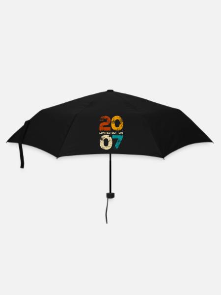 Vintage 2007 Limited Edition - Geburtstag Geschenk - Regenschirm (klein) - Schwarz