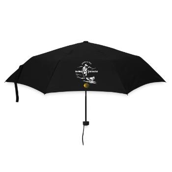 Der Weg ist das Ziel - Camino 2025 - Jakobsweg - Regenschirm (klein) - Schwarz - Vorne