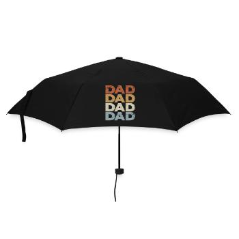 Papa - Meilleur papa - Fête des pères vintage - Parapluie standard - noir - Devant