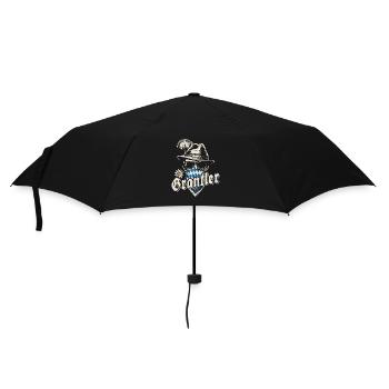 Grantler - bayrisch, Festzelt, Bier und Gaudi - Regenschirm (klein) - Schwarz - Vorne