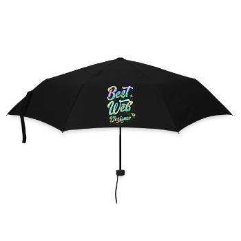 Best Web Designer - Umbrella (small) - black - Front