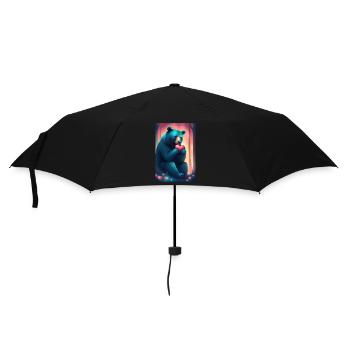 Mommy bear - Umbrella (small) - black - Front