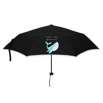 Save The Whales I Nature Conservation Animal Welfare Gift - Umbrella (small) - black - Front