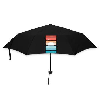 I Love Sunsets Quote for Beach Lovers - Umbrella (small) - black - Front
