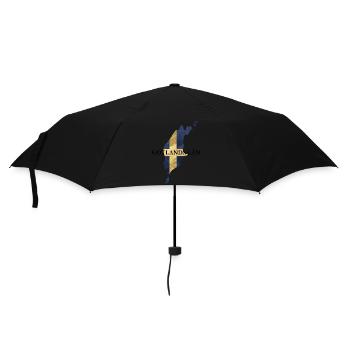SCHWEDEN GOTLANDS LÄN - Regenschirm (klein) - Schwarz - Vorne