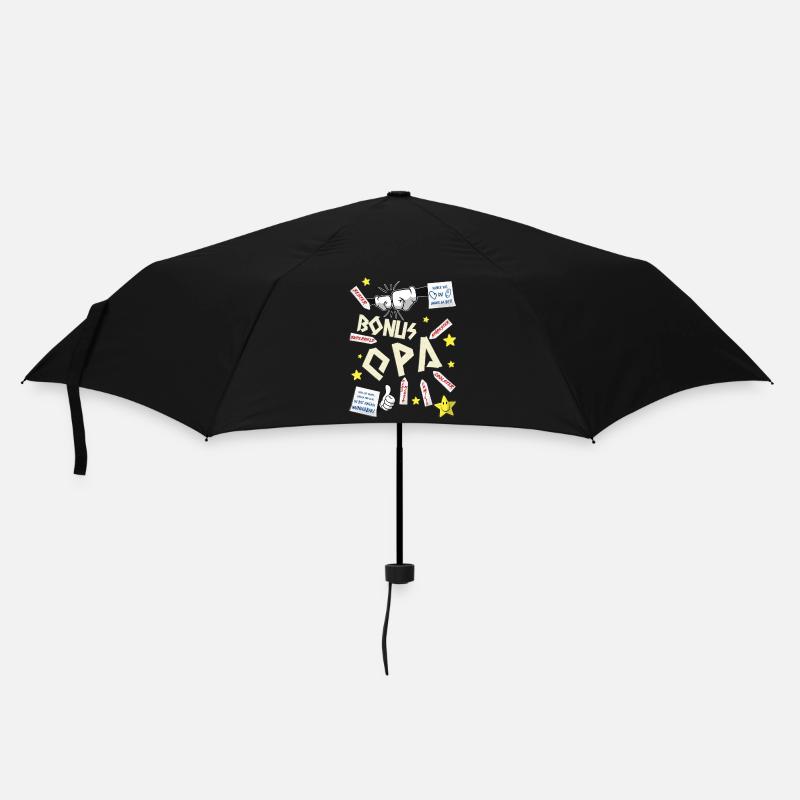 Bonus opa - Regenschirm (klein) - Schwarz