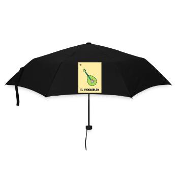 El Avocadolon Mexican Guitar Card Games - Umbrella (small) - black - Front