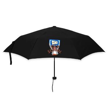 Oldschool Music - Umbrella (small) - black - Front