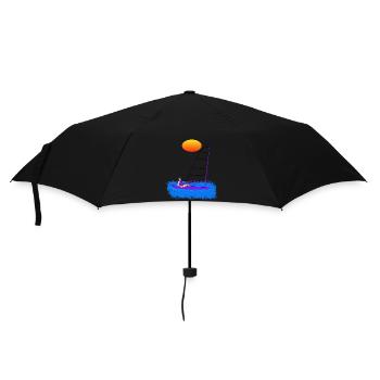 Windsurfen-Surfer-Sommer-Wassersport - Regenschirm (klein) - Schwarz - Vorne