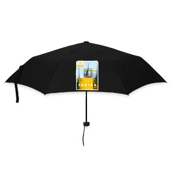 Turin Torino Italy City Skyline Holiday Love - Umbrella (small) - black - Front
