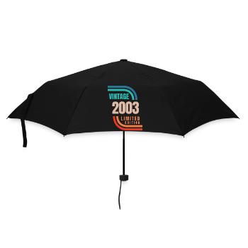 Vintage 2003 limitierte Auflage - Regenschirm (klein) - Schwarz - Vorne