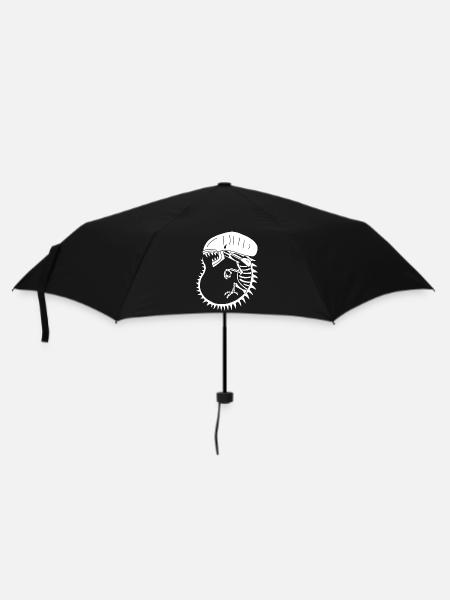 Squelette de monstre extraterrestre blanc - Parapluie standard - noir