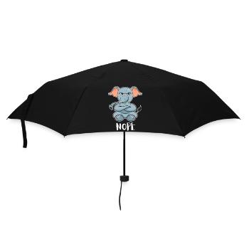 Nope Éléphant paresseux drôle - Parapluie standard - noir - Devant