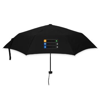 Flugmodus Einstellung - Regenschirm (klein) - Schwarz - Vorne
