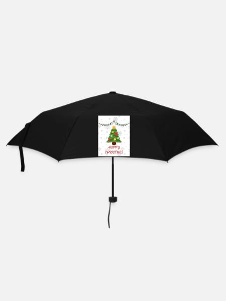 FROHE WEIHNACHTEN - Regenschirm (klein) - Schwarz