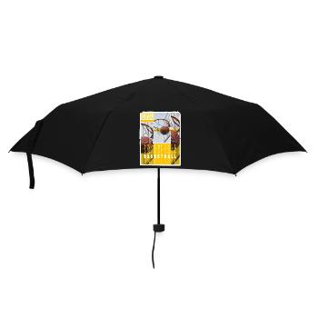 Basketteur Basketteur Basket Dunking Sport Vintage - Parapluie standard - noir - Devant