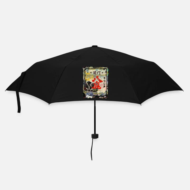 Kirschblütensymbol Japan Collage Art 75 - Regenschirm (klein) - Schwarz