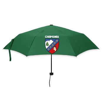 Flag Mignon Chamonix Mont Blanc Haute Savoie - Umbrella (small) - bottlegreen - Front