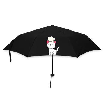 Cat Chef Chapeau de Chef Enfants Cuisine Métiers de la cuisine - Parapluie standard - noir - Devant