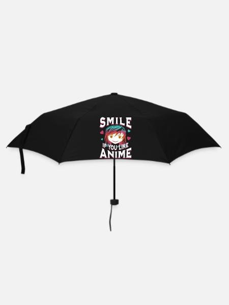 Smile if you like anime - Umbrella (small) - black