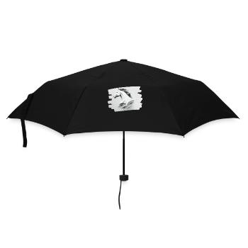 The Power and Purity of a White Horse's Head - Umbrella (small) - black - Front