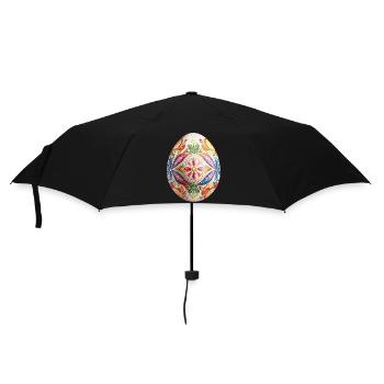 Colorful Easter egg and spring decoration - Umbrella (small) - black - Front