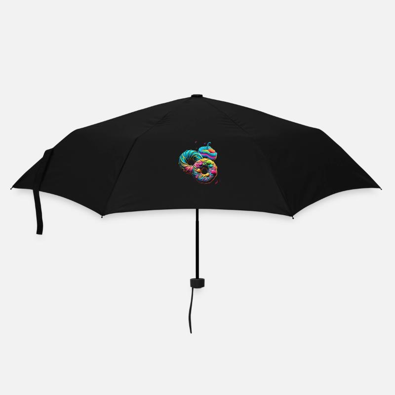 DONUTS WITH GOOD CREAM - DONUT - Umbrella (small) - black