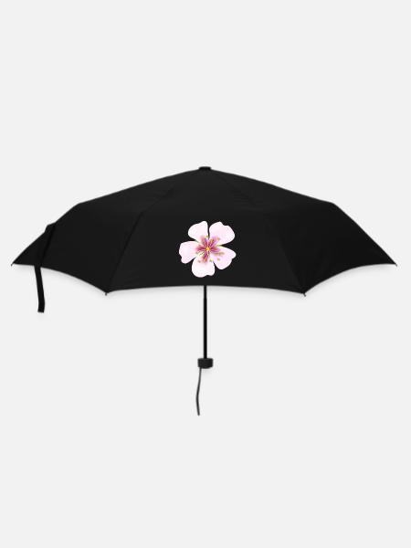 Blüte - Regenschirm (klein) - Schwarz
