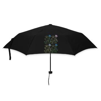 Dried flowers flower meadow - Umbrella (small) - black - Front