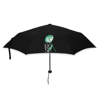 Rose - Regenschirm (klein) - Schwarz - Vorne
