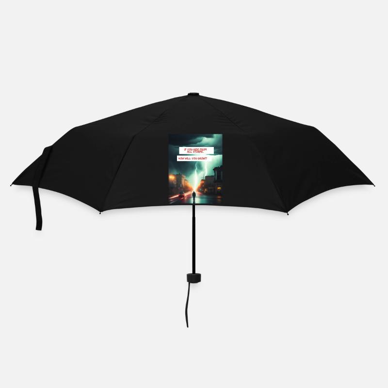 How will you grow - Umbrella (small) - black