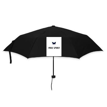 Blue Modern Butterfly Quote T shirt - Parapluie standard - noir - Devant