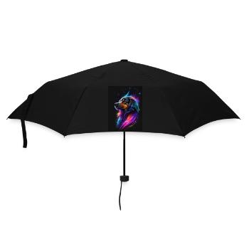 Dog Galaxy - Regenschirm (klein) - Schwarz - Vorne