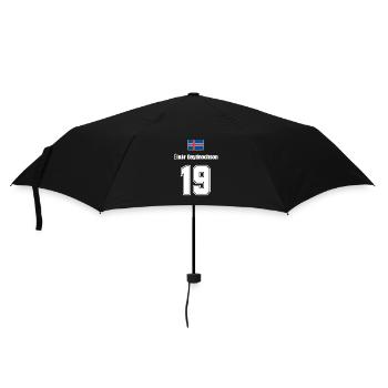 Island Trikot Nr.19 - Regenschirm (klein) - Schwarz - Vorne