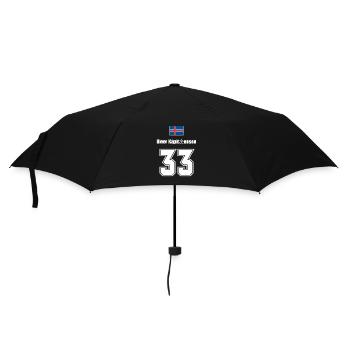 Island Trikot Nr.33 - Regenschirm (klein) - Schwarz - Vorne