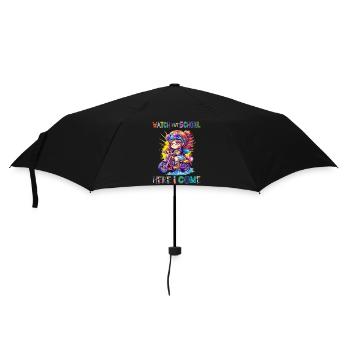 Watch out school - here I come / Steampunk girl - Umbrella (small) - black - Front